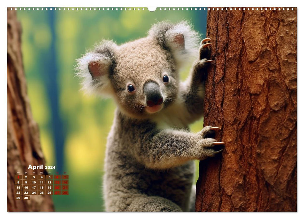 À travers la faune du monde (Calvendo Premium Wall Calendar 2024) 