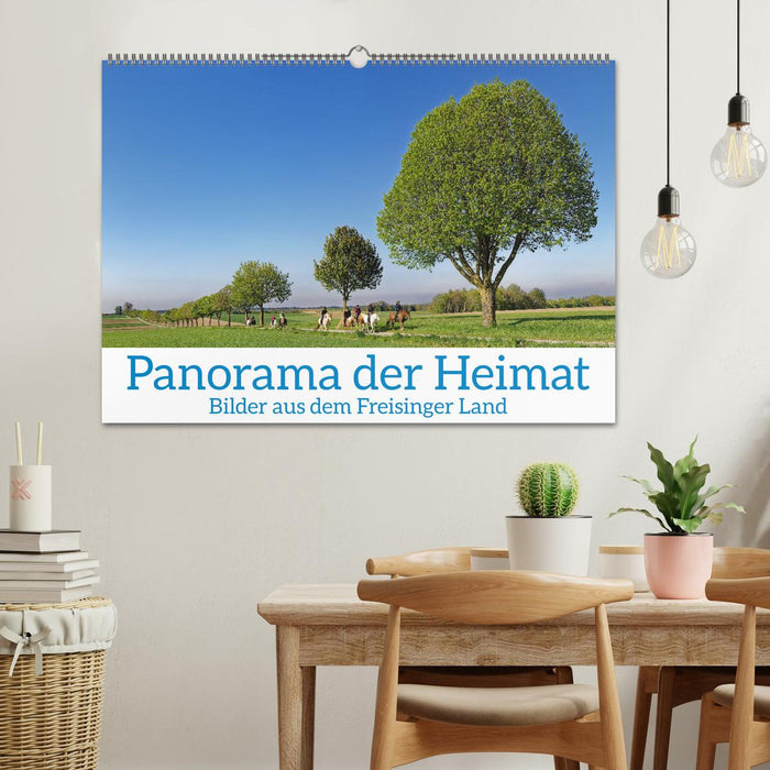 Panorama of the home district of Freising (CALVENDO wall calendar 2024) 