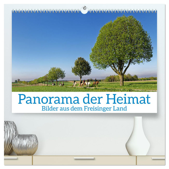 Panorama of the home district of Freising (CALVENDO Premium Wall Calendar 2024) 