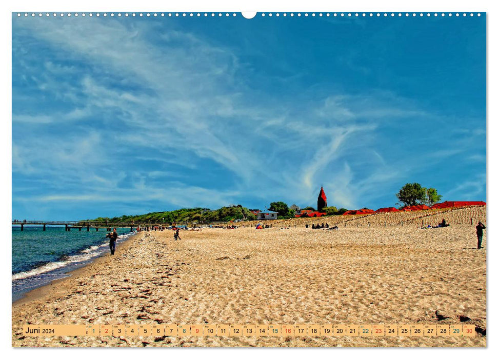 Impressions de la station balnéaire de Rerik sur la mer Baltique (Calendrier mural CALVENDO Premium 2024) 