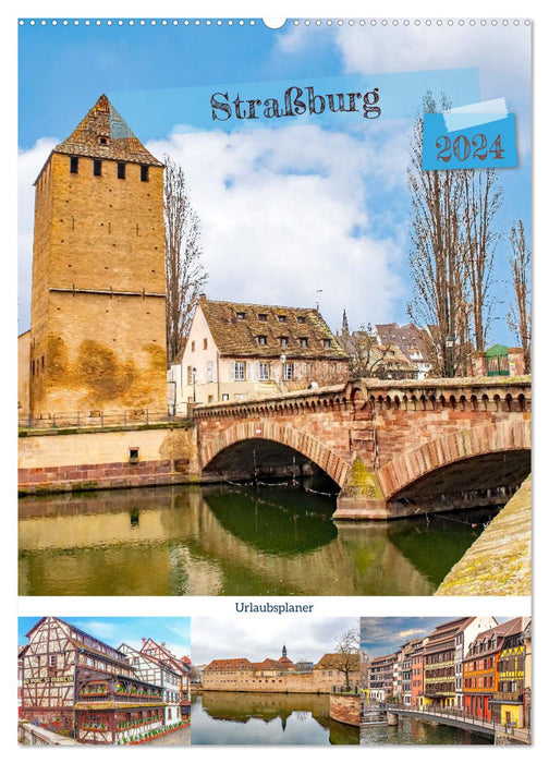 Strasbourg - Agenda de vacances (Calvendo mural CALVENDO 2024) 