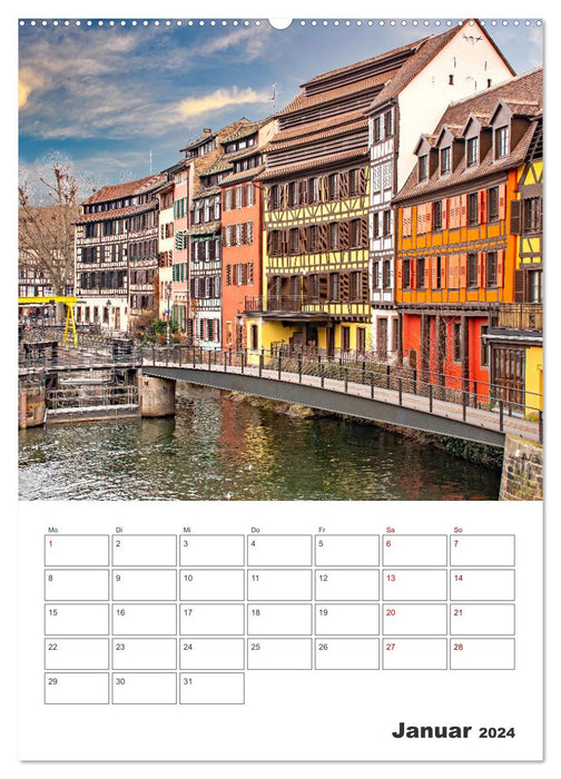 Straßburg - Urlaubsplaner (CALVENDO Wandkalender 2024)