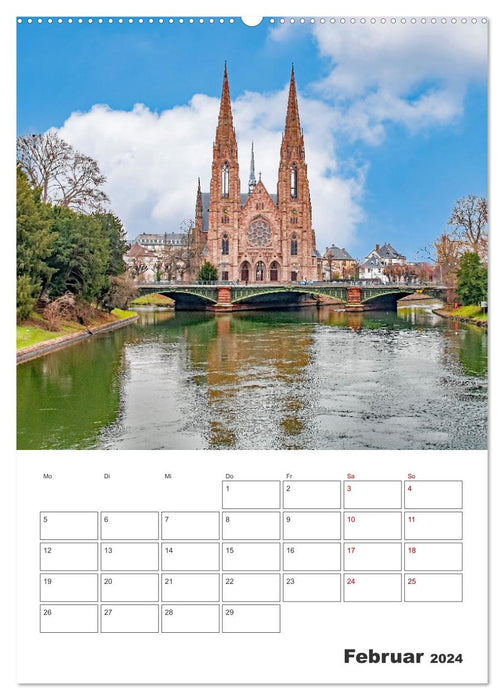 Straßburg - Urlaubsplaner (CALVENDO Wandkalender 2024)