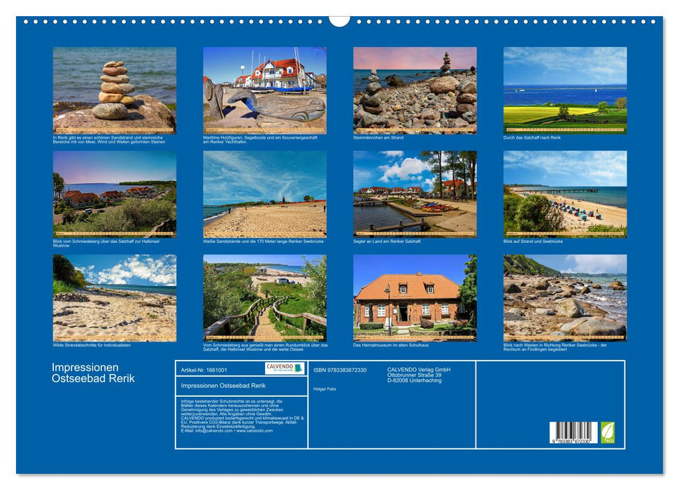 Impressions of the Baltic Sea resort of Rerik (CALVENDO wall calendar 2024) 