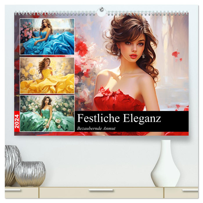 Élégance festive. Grâce enchanteresse (Calvendo Premium Wall Calendar 2024) 