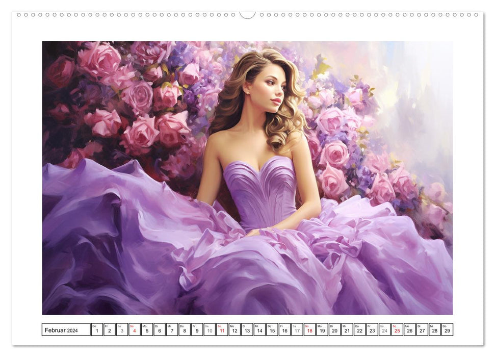 Festliche Eleganz. Bezaubernde Anmut (CALVENDO Premium Wandkalender 2024)