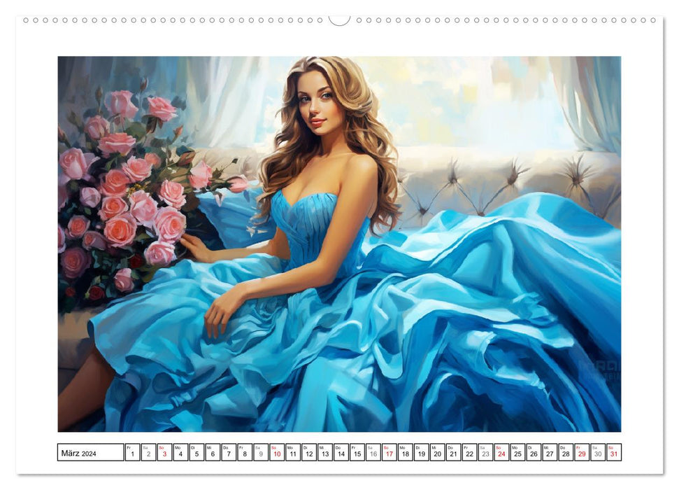 Élégance festive. Grâce enchanteresse (Calvendo Premium Wall Calendar 2024) 