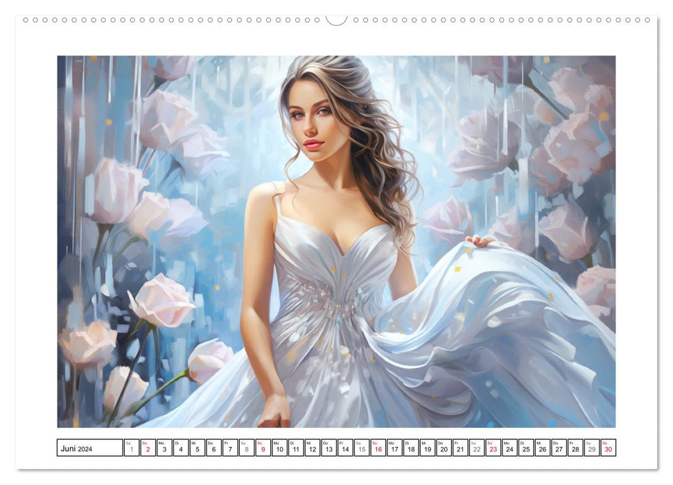 Festliche Eleganz. Bezaubernde Anmut (CALVENDO Premium Wandkalender 2024)