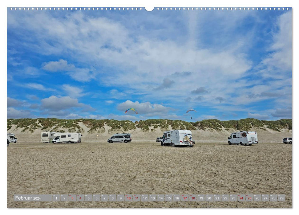 Mit dem Wohnmobil entlang der Küste Dänemarks (CALVENDO Wandkalender 2024)