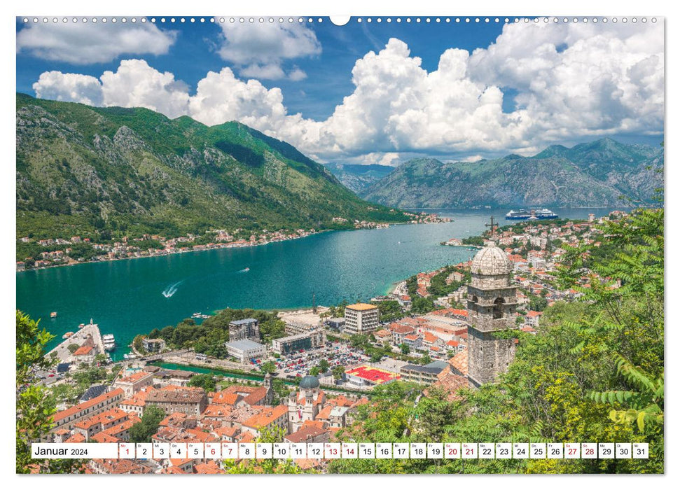Montenegro - Das Land der schwarzen Berge (CALVENDO Wandkalender 2024)
