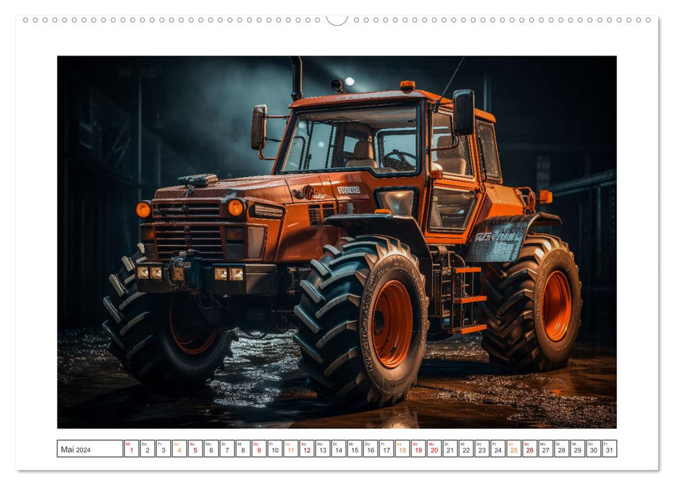 Surrealistische Traktoren (CALVENDO Wandkalender 2024)