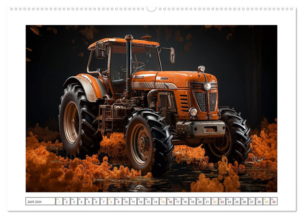 Surrealistic tractors (CALVENDO wall calendar 2024) 