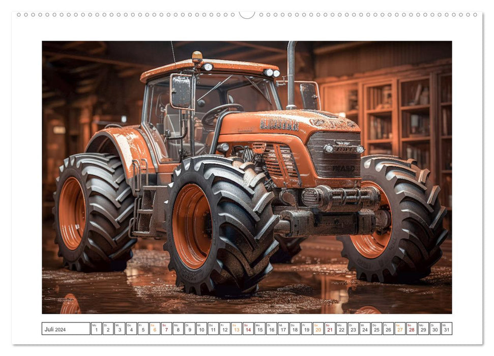 Surrealistic Tractors (CALVENDO Premium Wall Calendar 2024) 