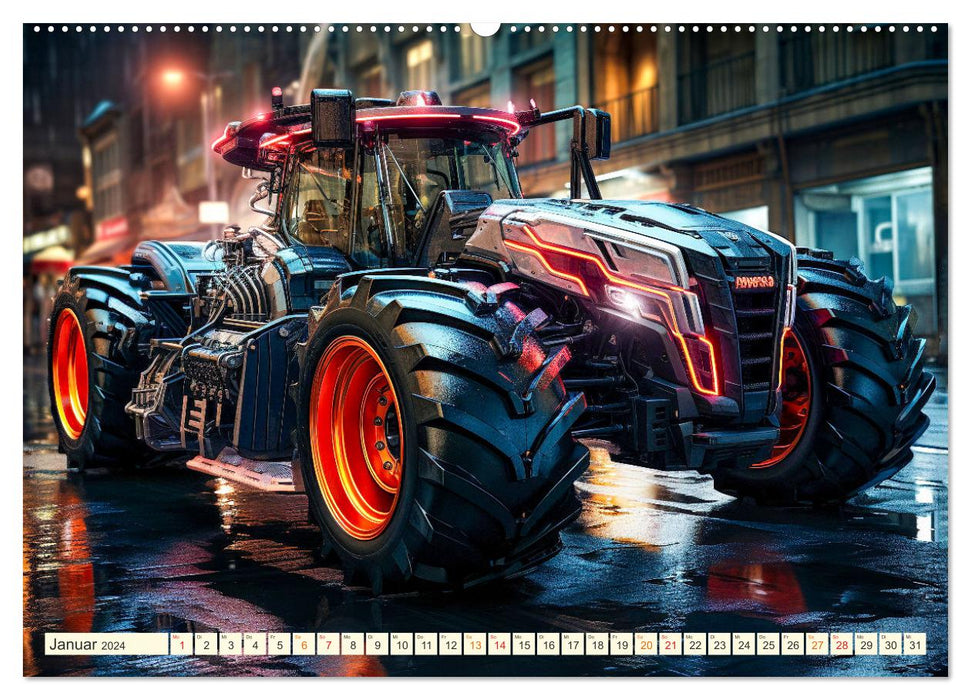 Traktor Fantasien (CALVENDO Wandkalender 2024)