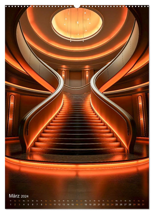 Treppen Architektur (CALVENDO Premium Wandkalender 2024)