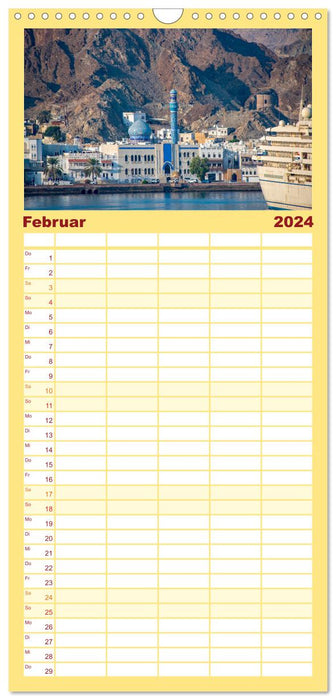 Oman - Destination de voyage Mascate et Salalah (Planificateur familial CALVENDO 2024) 