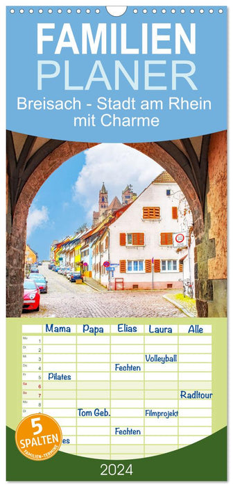 Breisach - ville de charme au bord du Rhin (Agenda familial CALVENDO 2024) 