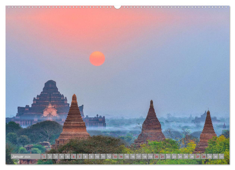 Südostasien - Thailand, Vietnam, Kambodscha, Myanmar, Laos (CALVENDO Wandkalender 2024)