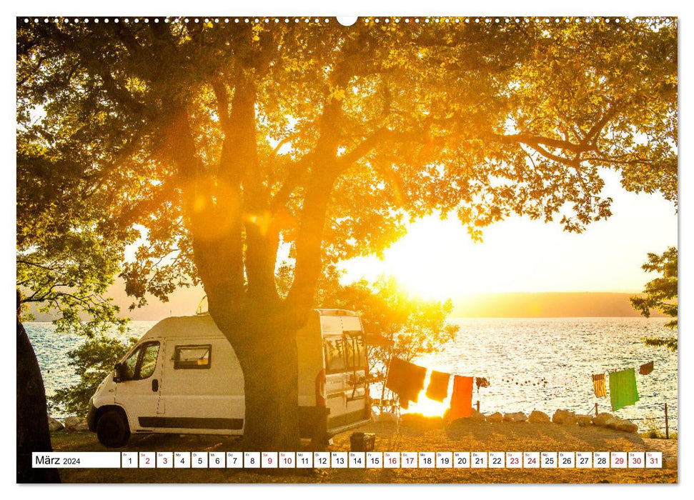 Adventure Camping Balkans (CALVENDO wall calendar 2024) 