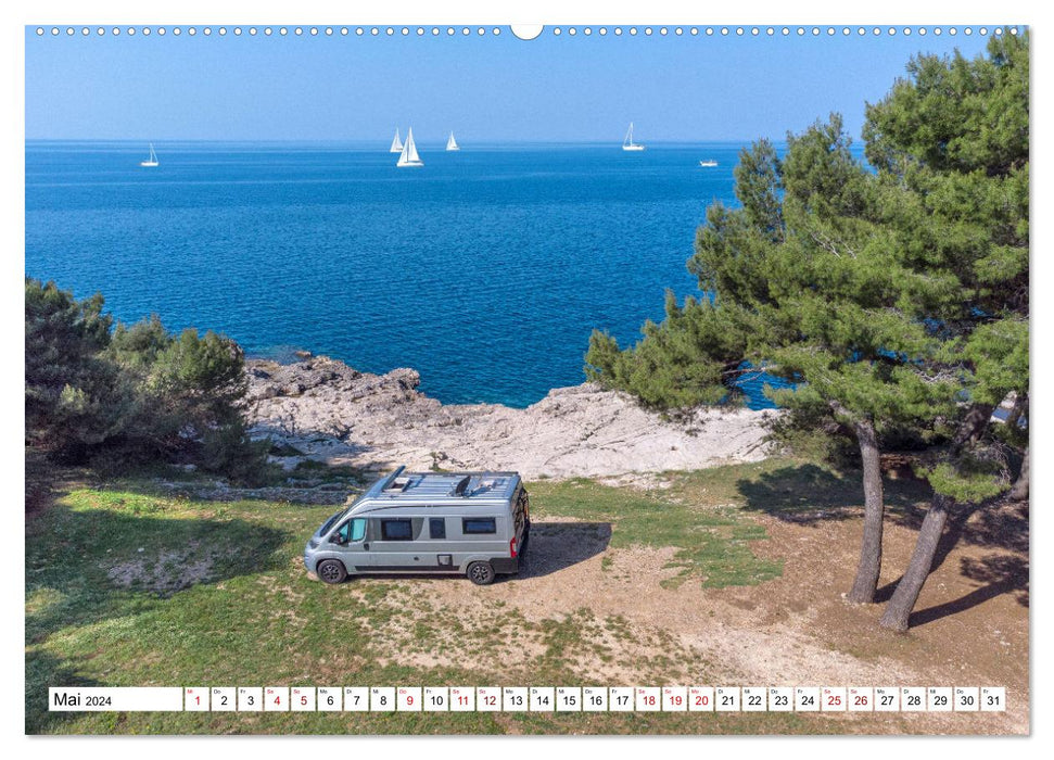 Abenteuer Camping Balkan (CALVENDO Wandkalender 2024)