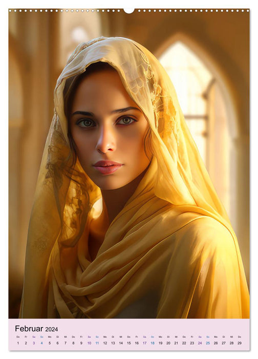Arabische Prinzessinnen Fantasiebilder (CALVENDO Wandkalender 2024)