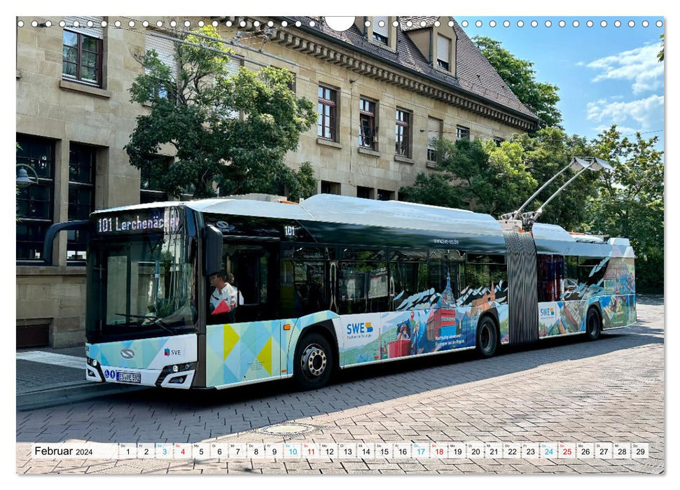 Esslingen trolleybuses (CALVENDO wall calendar 2024) 