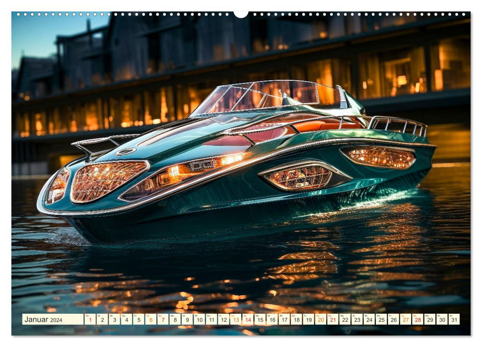 Fantaisie de yachts (calendrier mural CALVENDO 2024) 