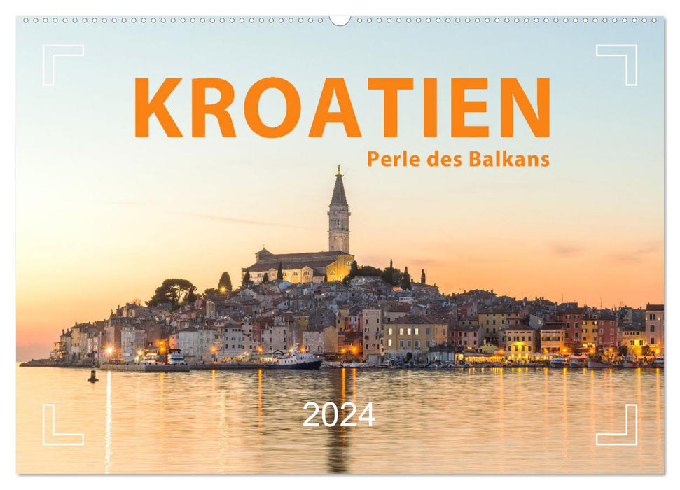 Croatie Perle des Balkans (Calendrier mural CALVENDO 2024) 