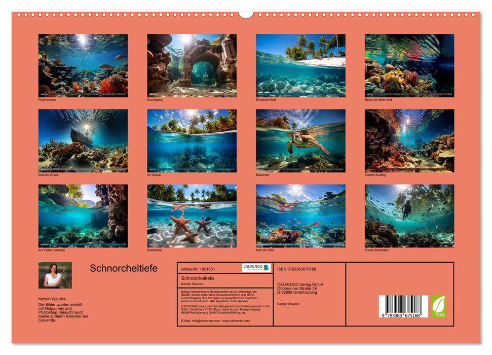 Schnorcheltiefe (CALVENDO Premium Wandkalender 2024)