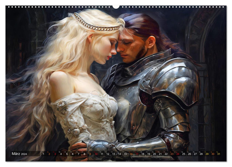 Nibelungenlied - Une légende de victoire, d'amour et de trahison (calendrier mural CALVENDO 2024) 