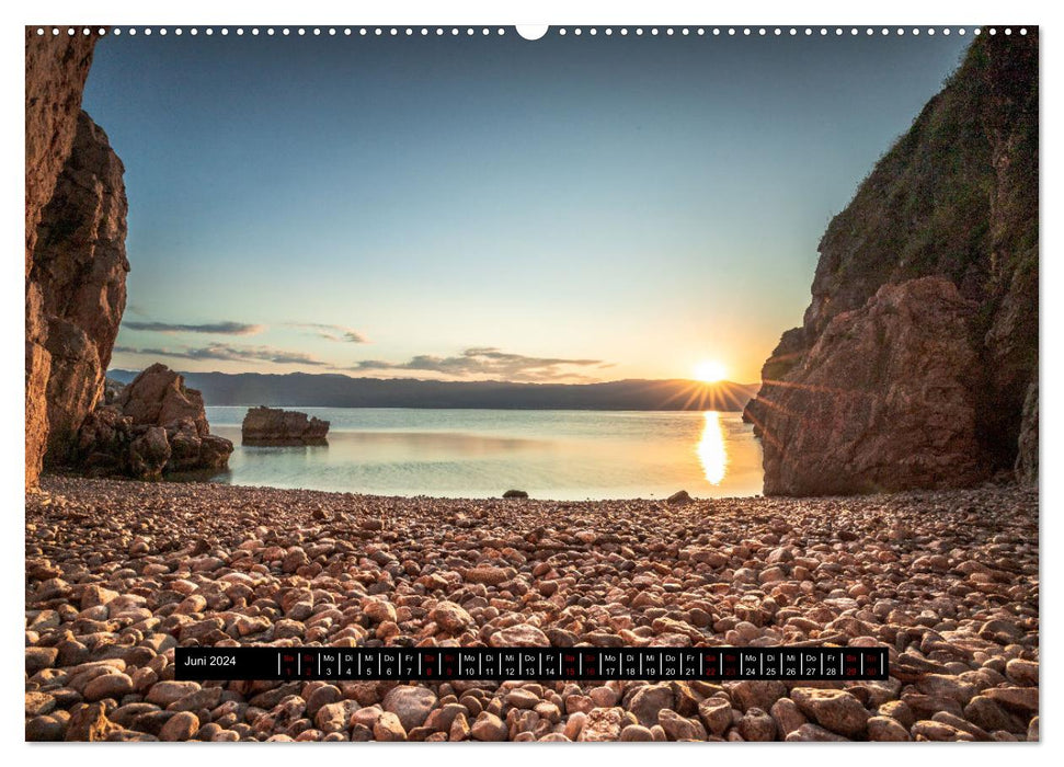 Pure vacation, 12 beaches from 12 countries (CALVENDO wall calendar 2024) 