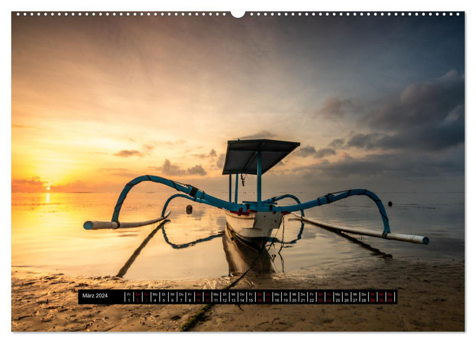 Des vacances pures, 12 plages de 12 pays (Calendrier mural CALVENDO Premium 2024) 