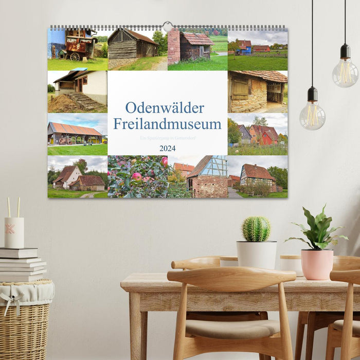Odenwälder Freilandmuseum - A walk in Gottersdorf (CALVENDO wall calendar 2024) 