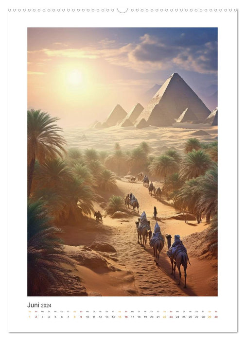 Dans l'Egypte ancienne (Calendrier mural CALVENDO 2024) 