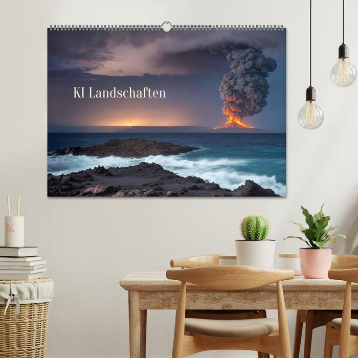 AI landscapes (CALVENDO wall calendar 2024) 