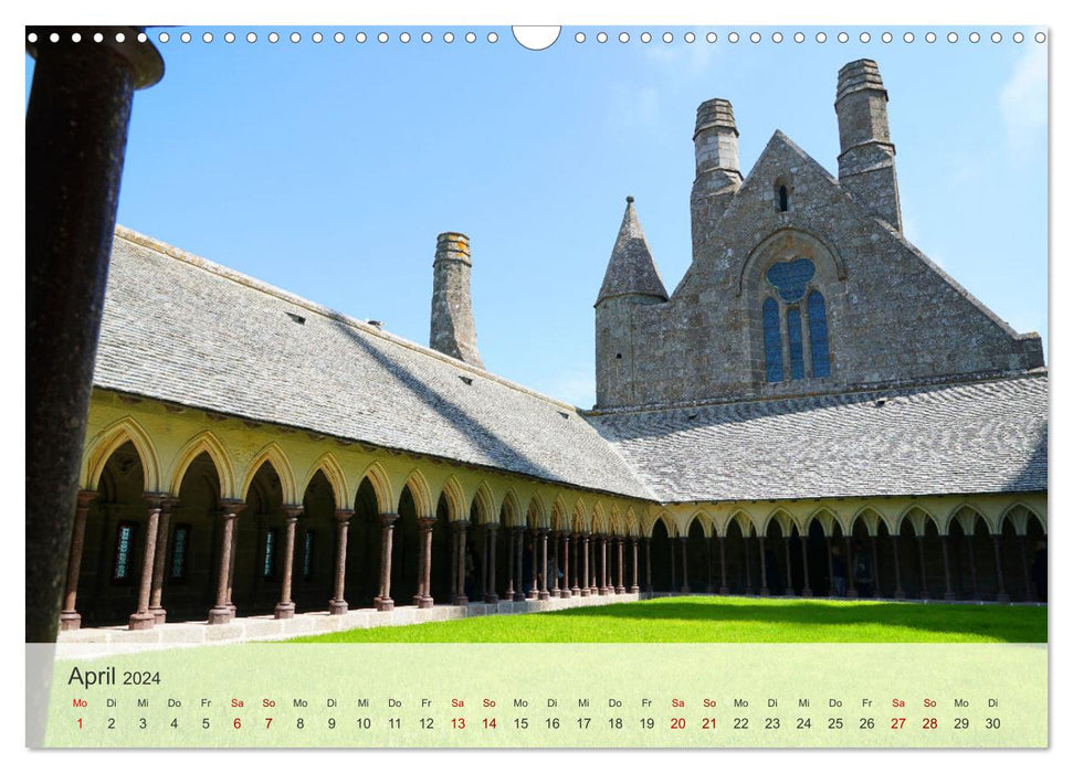 Le Mont-Saint-Michel - World Heritage between Normandy and Brittany (CALVENDO wall calendar 2024) 