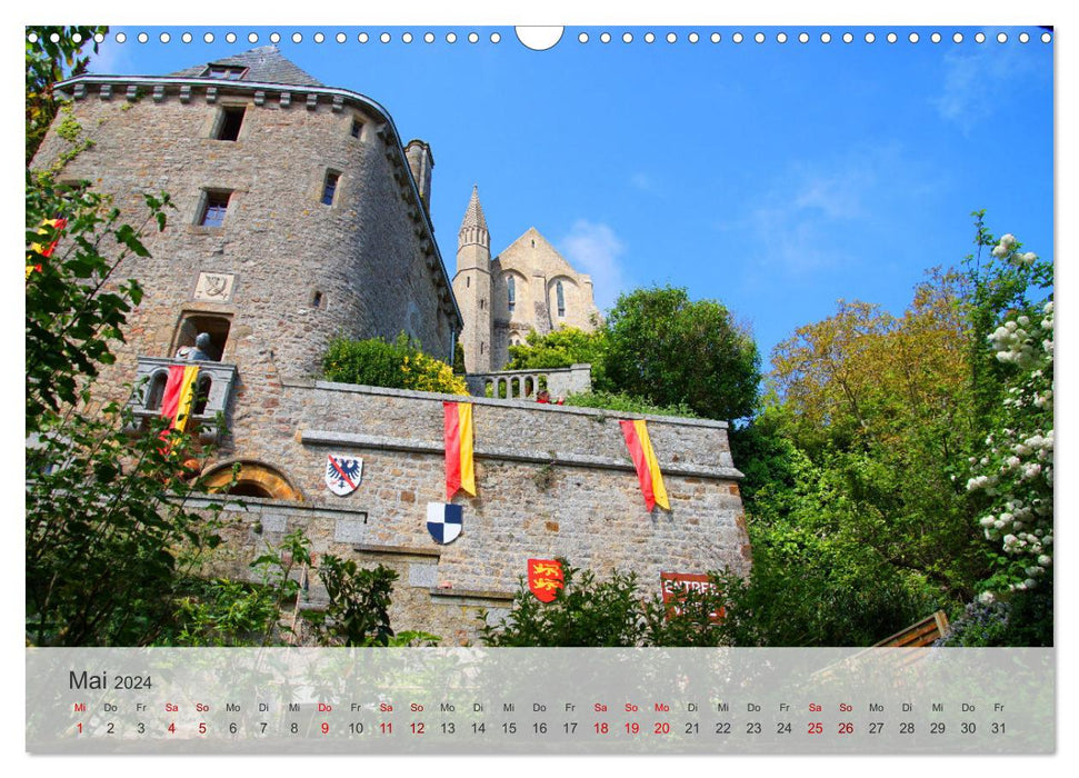 Le Mont-Saint-Michel - Patrimoine Mondial entre Normandie et Bretagne (Calendrier mural CALVENDO 2024) 