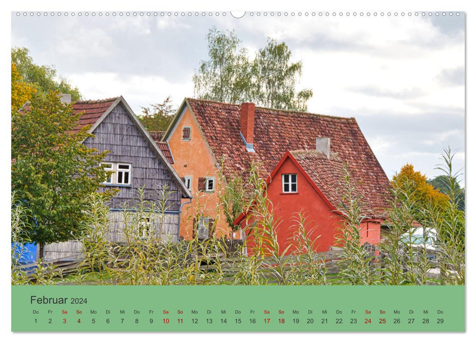 Odenwälder Freilandmuseum - A walk in Gottersdorf (CALVENDO Premium Wall Calendar 2024) 