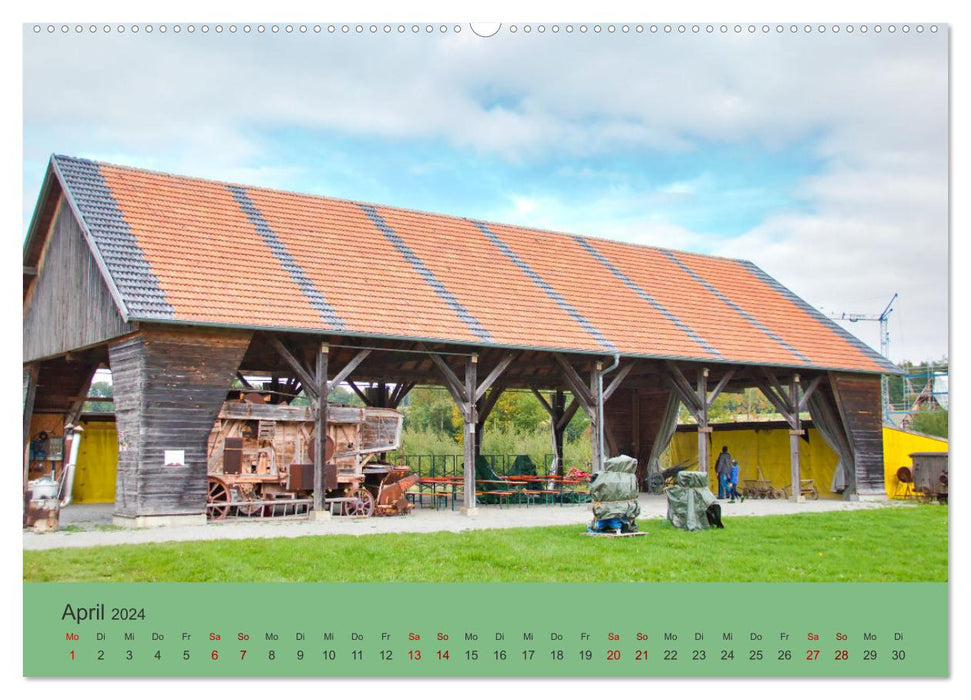 Odenwälder Freilandmuseum - A walk in Gottersdorf (CALVENDO Premium Wall Calendar 2024) 