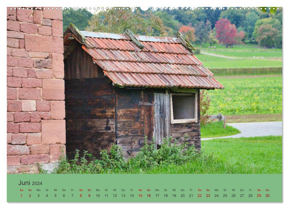 Odenwälder Freilandmuseum - A walk in Gottersdorf (CALVENDO Premium Wall Calendar 2024) 