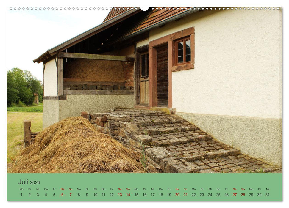 Odenwälder Freilandmuseum - A walk in Gottersdorf (CALVENDO Premium Wall Calendar 2024) 