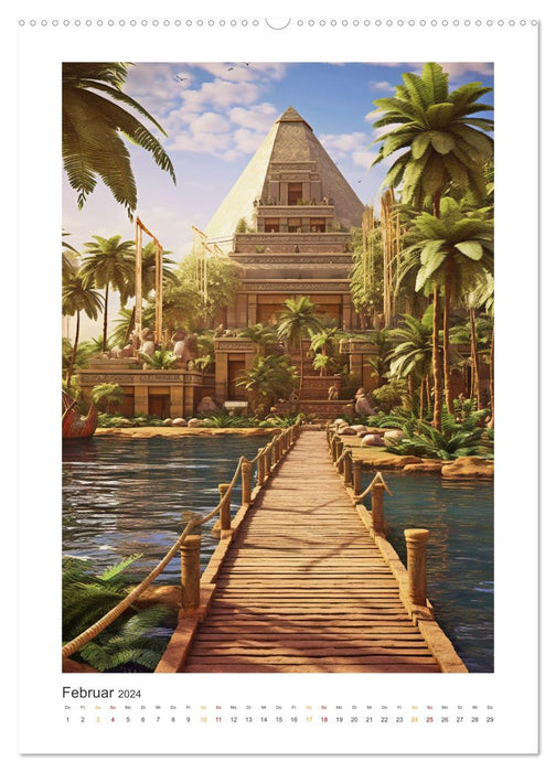 Dans l’Egypte ancienne (Calendrier mural CALVENDO Premium 2024) 