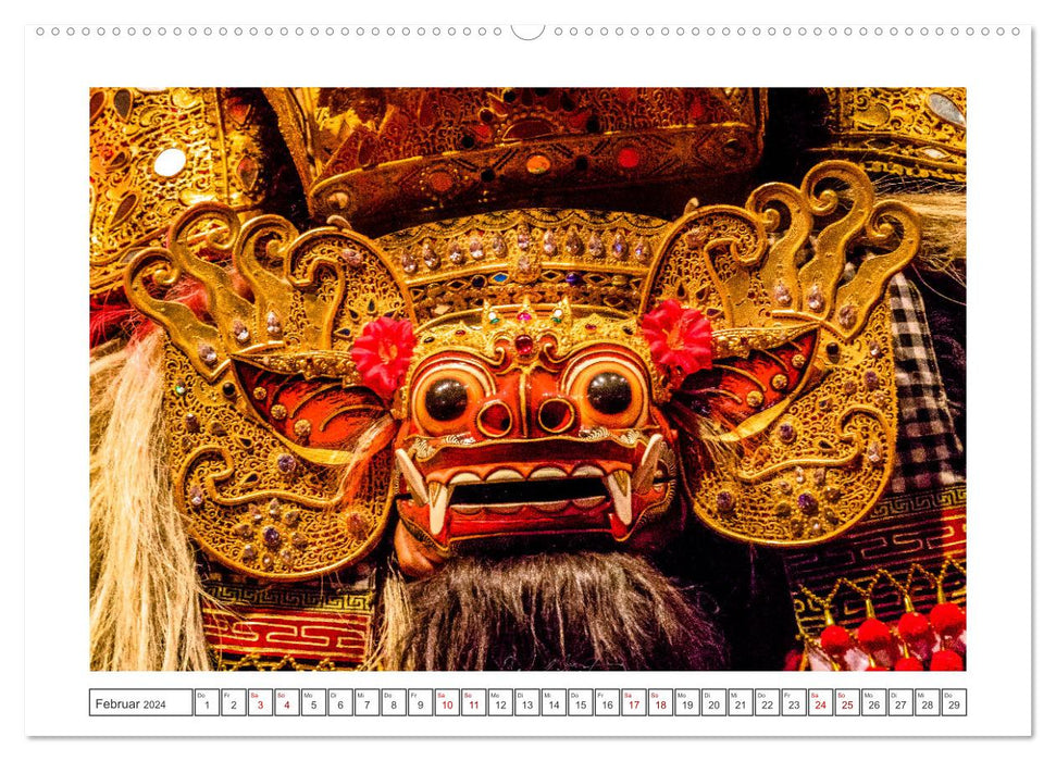 L'île des Dieux de Bali (Calvendo Premium Wall Calendar 2024) 