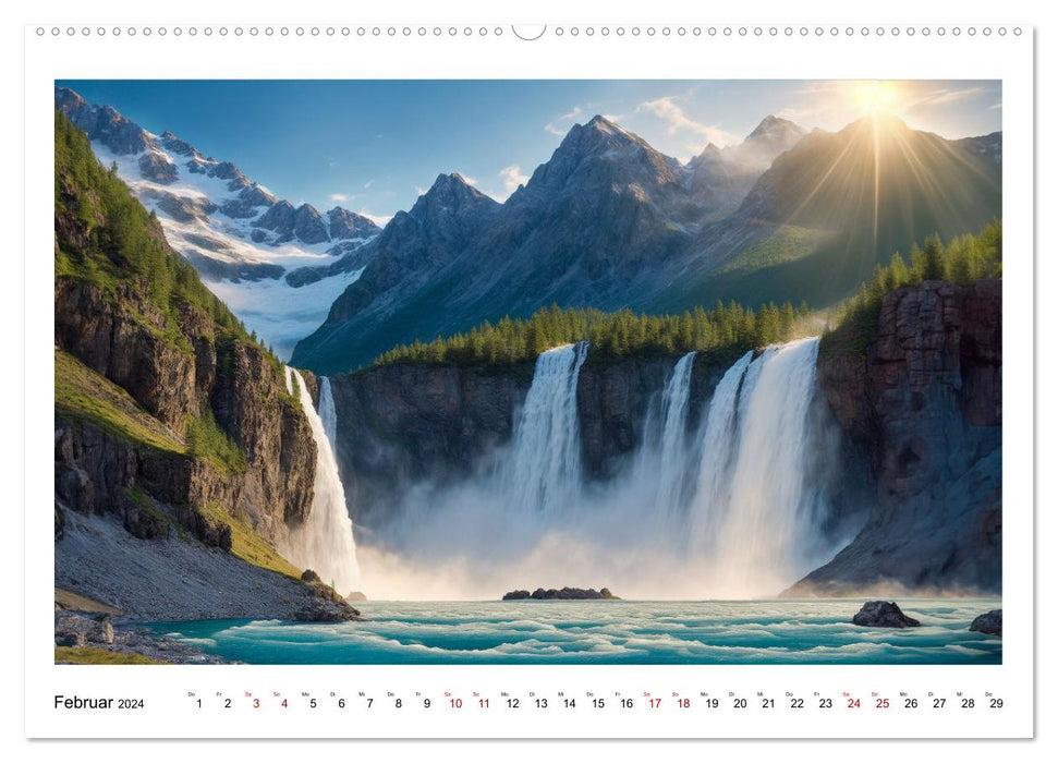 AI Landscapes (CALVENDO Premium Wall Calendar 2024) 