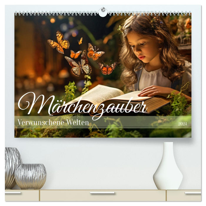 Fairy Tale Magic - Enchanted Worlds (CALVENDO Premium Wall Calendar 2024) 