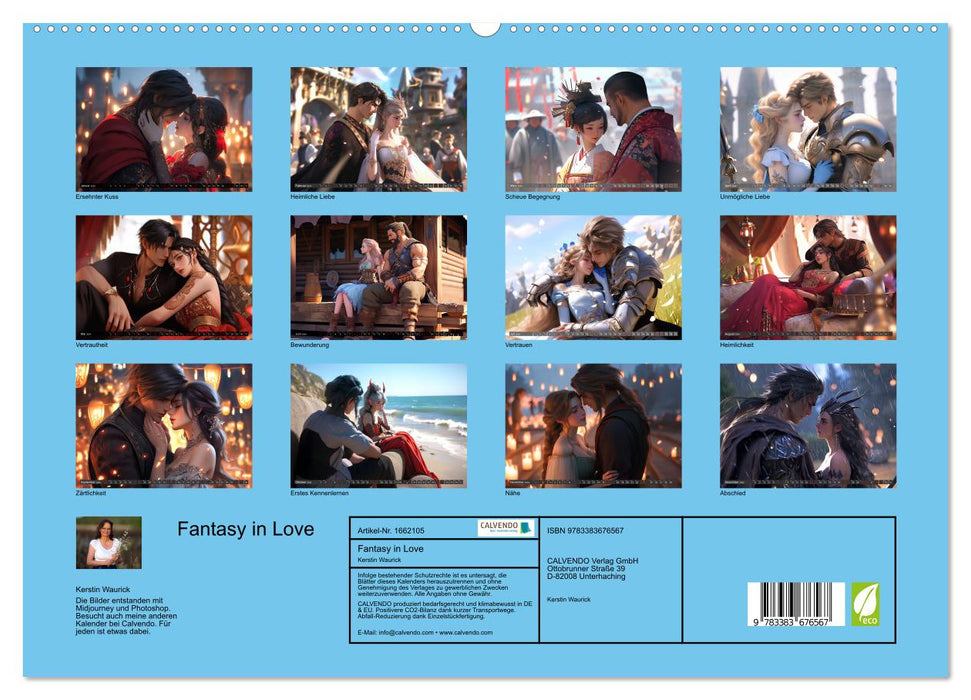 Fantasy in Love (CALVENDO Premium Wall Calendar 2024) 