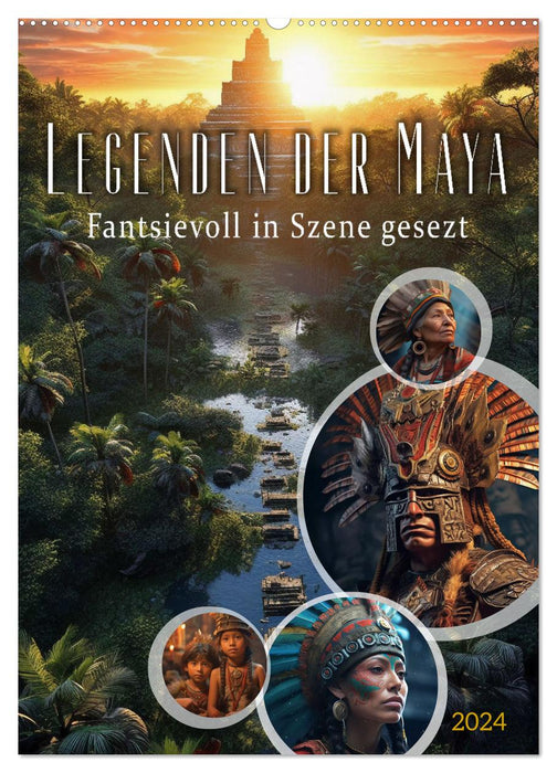 Legends of the Maya (CALVENDO wall calendar 2024) 