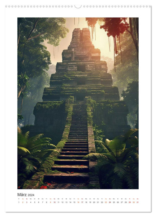 Legenden der Maya (CALVENDO Wandkalender 2024)