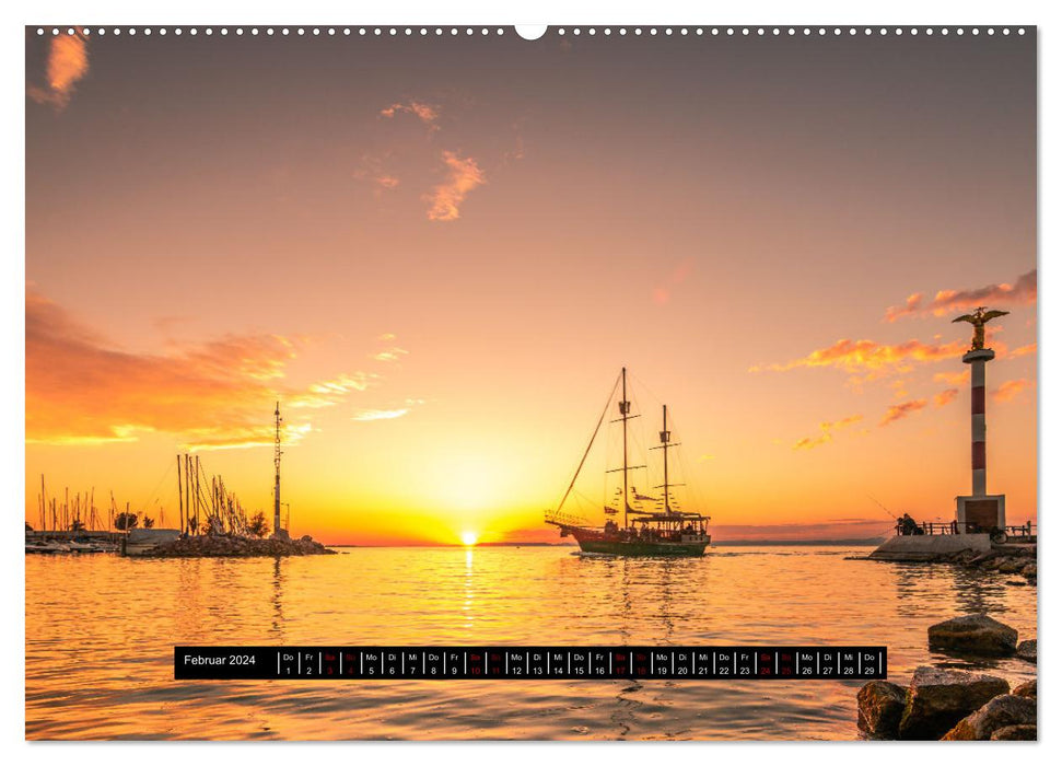 Hungary is so beautiful. Things to see at Lake Balaton and in Budapest (CALVENDO Premium Wall Calendar 2024) 