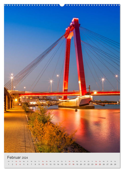 ROTTERDAM impressions by day and night (CALVENDO wall calendar 2024) 